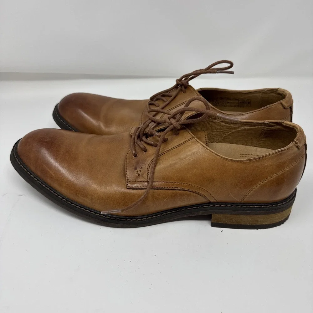 Vionic Men's Bowery Graham US 12 EU 45 Dark Tan Orthotic Shoes Oxfords Excellent
